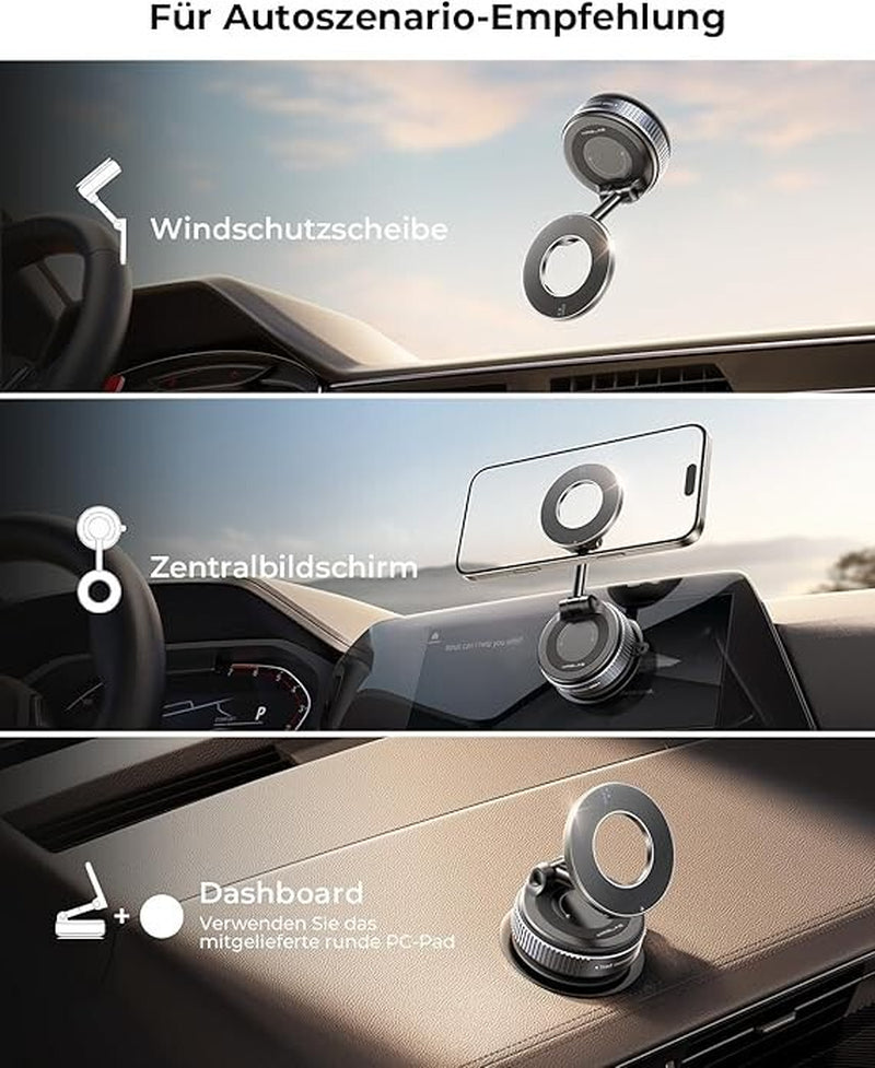 Magnetische Handyhalterung Auto Universal KFZ Vacuum Suction Handyhalterung 360°