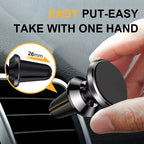 360 Degree Adjustable Magnetic Phone Holder Car Mount with Car Air Vent Clip Cellphone Mount Phone Bracket Smart Phone Universal
